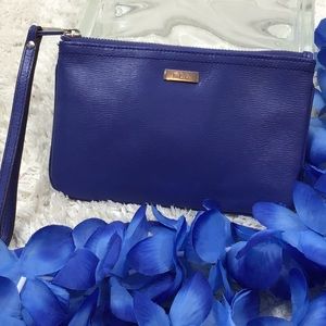 Ralph Lauren saffiano leather wristlet
